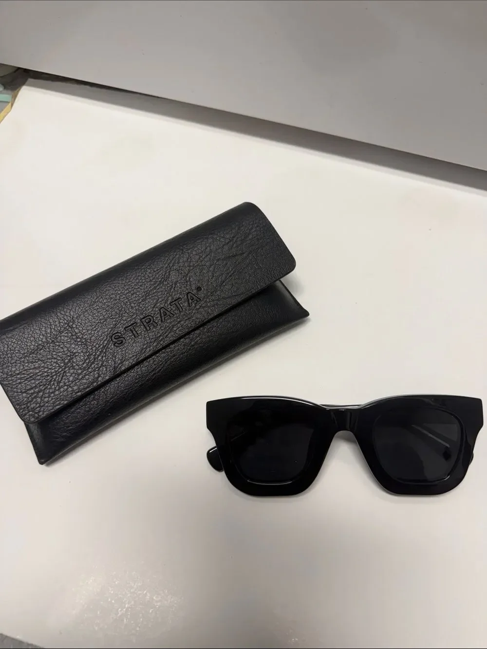 Black STRATA Sunglasses with Case and Cloth (Unopened) NWT - NEVER WORN Glasses